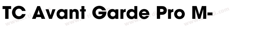 TC Avant Garde Pro M字体转换